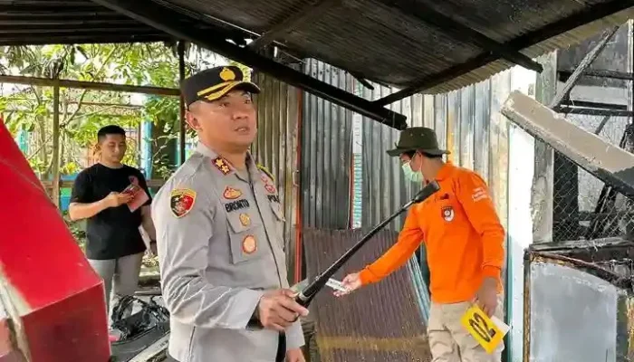 Kapolres Lamandau Pastikan Penyelidikan Kebakaran 11 Ruko Berjalan Cepat dan Akurat