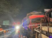 Adu Banteng Dua Truk di Rembang, Satu Korban Meninggal Dunia