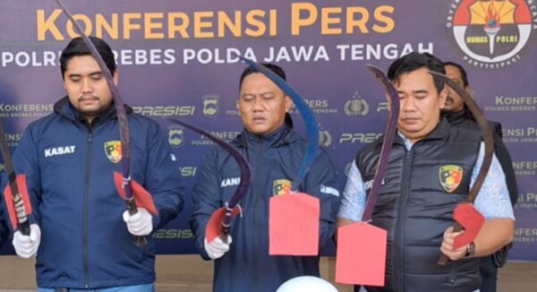 Kepolisian Brebes Beraksi: Pelaku Tawuran Bersenjata Celurit Ditangkap Setelah Viral