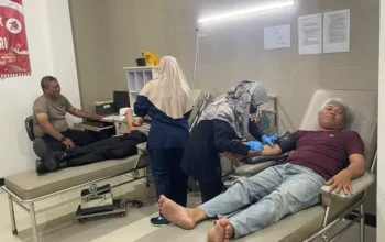 Kolaborasi Polres Banjarnegara Dan Wartawan: Donor Darah Meriahkan Hut Humas