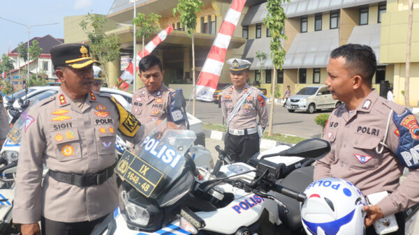 Memperkuat Keamanan Lalu Lintas, Polres Sukoharjo Laksanakan Apel Zebra Candi