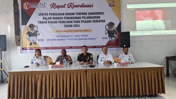 Rakor Penanganan Pelanggaran Pilkada, Sentra Gakkumdu Humbahas Siap Bertindak