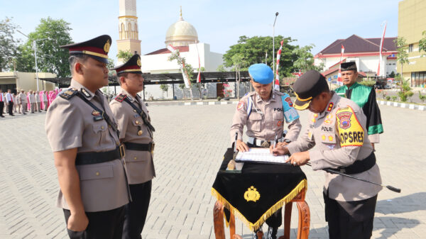 Pimpin Sertijab Kasat Reskrim, Kapolres Sukoharjo Ingatkan Anggota Untuk Jaga