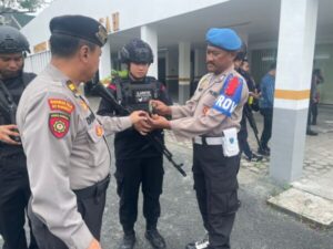 Menjelang Debat Paslon, Polda Kalteng Perketat Pengamanan di Kantor KPU dan Bawaslu