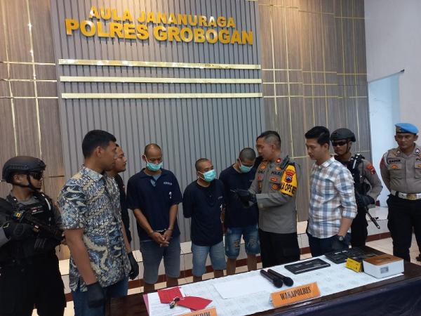 Polisi Grobogan Amankan Komplotan Pencurian Motor, Ini Kronologinya!