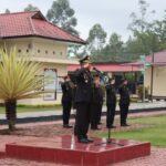 Polres Humbahas Gelar Upacara Hari Kesaktian Pancasila Di Tengah Cuaca