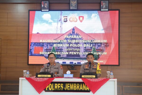 Polres Jembrana Adakan Penyuluhan Uu Pemilu Dan Netralitas Polri Jelang