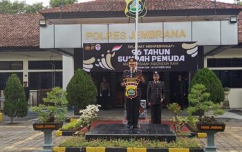 Polres Jembrana Gelar Upacara Untuk Kenang Hari Sumpah Pemuda Ke 96