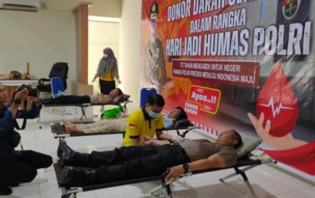 Polres Lamandau Bersama Masyarakat Gelar Donor Darah: Bukti Kepedulian Terhadap