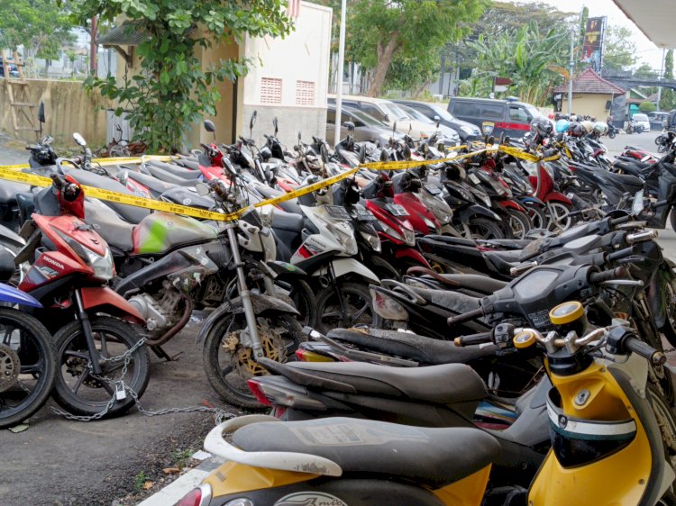 Polres Rembang Sita 26 Motor, Diduga Terkait Kasus Pencurian