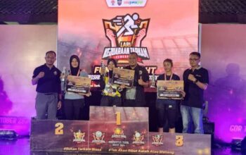 Polwan Polres Tegal Berprestasi, Juara 2 Fun Run Night Di