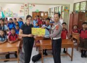 Siswa Diajarkan Keselamatan Lalu Lintas oleh Polisi dalam Program Sahabat Anak