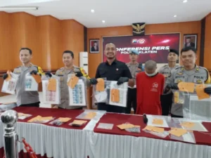 Satreskrim Polres Klaten Berhasil Sita Uang Palsu Sebesar Rp132,4 Juta