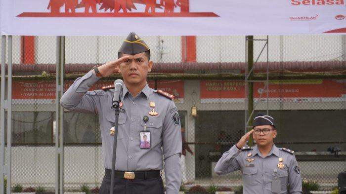 Hujan Tak Halangi Rutan Humbang Hasundutan Gelar Upacara Hari Kesaktian Pancasila