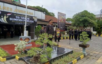 Upacara Peringatan Hari Sumpah Pemuda Ke 96 Di Polres Jembrana, Semangat