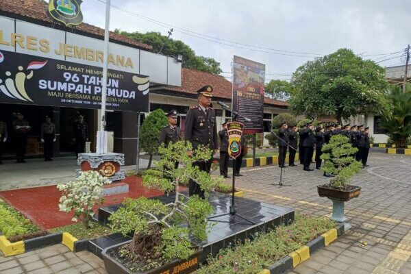 Upacara Peringatan Hari Sumpah Pemuda ke-96 di Polres Jembrana, Semangat Kebangkitan Pemuda