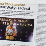 Wahyu Hidayat Sukses Bawa Kota Malang Jadi Kota Berprestasi