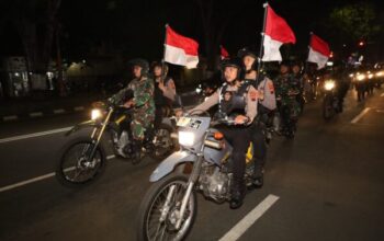 Amankan Masa Tenang Pilkada, Tni Polri Sukoharjo Giatkan Patroli Besar