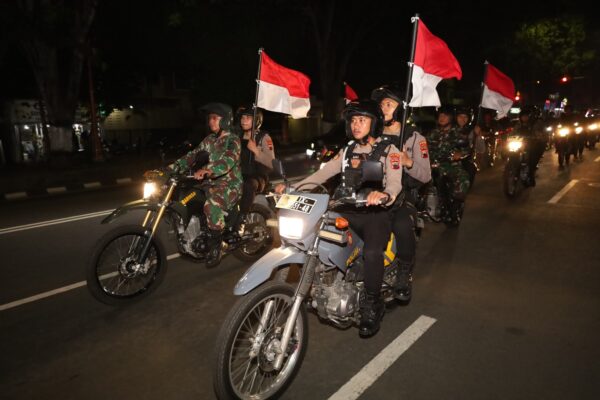 Amankan Masa Tenang Pilkada, Tni Polri Sukoharjo Giatkan Patroli Besar