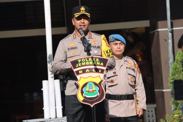 Apel Jam Pimpinan Polres Jembrana, Kapolres Tegaskan Kesiapan Personel Untuk