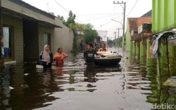 Banjir Rob Pekalongan Semakin Meluas, 89 Orang Mengungsi