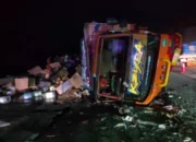 Bus Agra Mas Hantam Truk Di Tol Semarang Batang, Satu Korban