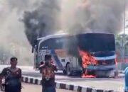 Bus Terbakar Di Terminal Purworejo, Penumpang Sempat Panik Sebelum Dievakuasi