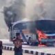 Bus Terbakar Di Terminal Purworejo, Penumpang Sempat Panik Sebelum Dievakuasi