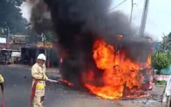 Bus Trans Semarang Terbakar Hebat Di Gunungpati, Polisi Ungkap Dugaan