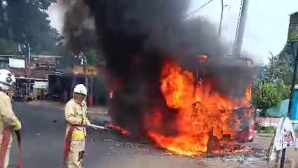 Bus Trans Semarang Terbakar Hebat Di Gunungpati, Polisi Ungkap Dugaan