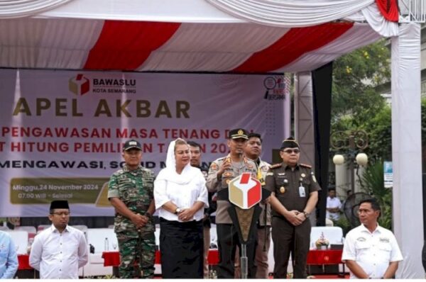 Forkopimda Semarang Gelar Apel Akbar Untuk Awasi Masa Tenang Pilkada