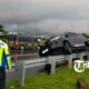 Fortuner Selip Dan Tersangkut Di Pembatas Tol Solo Ngawi, Begini Kronologinya