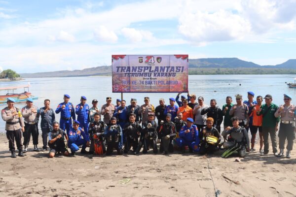 Gilimanuk Jadi Saksi Transplantasi Terumbu Karang Dalam Hut Polairud Ke 74