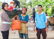 Jum’at Berkah Ditlantas Polda Kalteng, Bagikan Sembako Dan Imbau Tertib