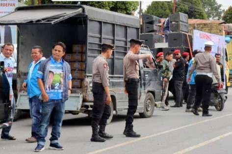 Kampanye Akbar Di Humbahas, Kapolres Pimpin Pengamanan 110 Personel