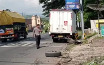 Kecelakaan Maut Di Wonosobo, Truk Boks Tabrak Motor, Satu Nyawa