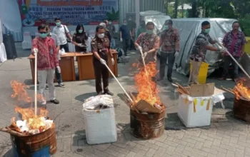 Kejari Kota Malang Musnahkan Narkoba Dan Senpi Hasil Sitaan