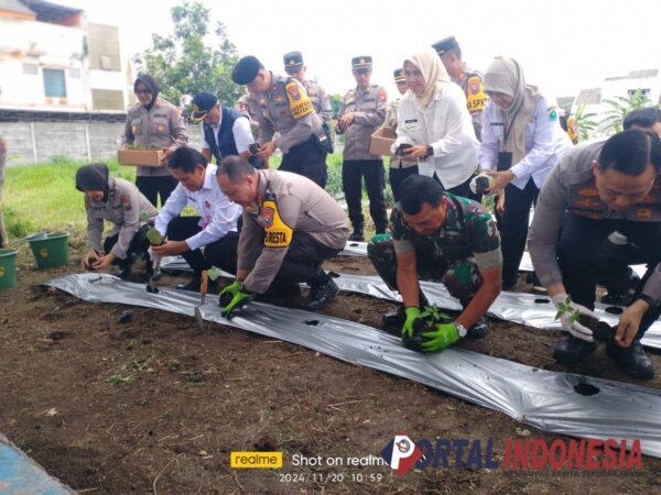 Launching Gugus Tugas Ketahanan Pangan, Polresta Malang Kota Tunjukkan Aksi