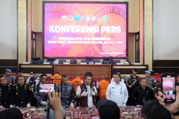 Melalui Konferensi Pers, Polda Kaltara Ungkap Jaringan Narkoba yang Selamatkan Jutaan Jiwa dari Bahaya