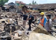 Pasca Kebakaran Pasar Karanggede, Tim Labfor Polda Jateng Turun Lakukan