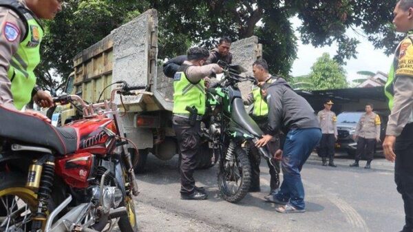 Pengamanan Kampanye Pilkada, Polres Klaten Berhasil Tertibkan Motor Brong