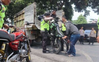 Pengamanan Kampanye Di Klaten, Polres Tindak Puluhan Motor Brong