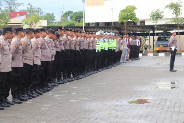 Pengamanan Pemilu, Polres Sukoharjo Laksanakan Apel Konsolidasi Usai Pungut Suara