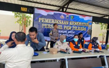 Pengamanan Tps, Tim Dokkes Polres Sukoharjo Pastikan Kesehatan Ratusan Personel