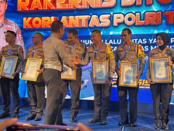 Peringkat I Kinerja Terbaik, Ditlantas Polda Kalteng Ukir Prestasi