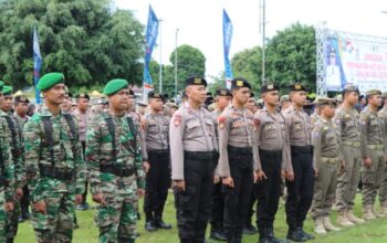 Polres Banjarnegara Amankan Upacara Hut Ke 53 Korpri Dan Ke 79 Pgri