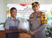 Polres Banjarnegara Dukung Program Presiden, Beri Bantuan Benih Untuk Petani