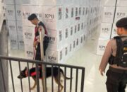 Polres Banjarnegara Pastikan Keamanan Logistik Pilkada Dengan Anjing Pelacak K 9