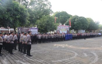 Polres Jembrana Gelar Apel Konsolidasi Pengamanan Tps Ops Mantap Praja