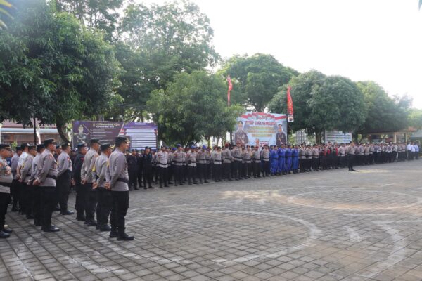 Polres Jembrana Gelar Apel Konsolidasi Pengamanan Tps Ops Mantap Praja